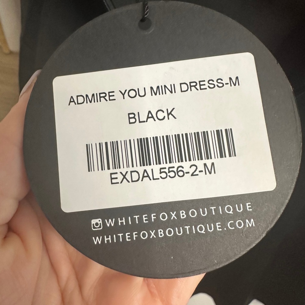NWT White Fox Admire You Mini Dress Black Corset Lace Underwire Womens M Bodycon - Picture 10 of 16